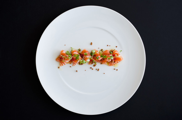 salmon nashi from Juvia in Miami.