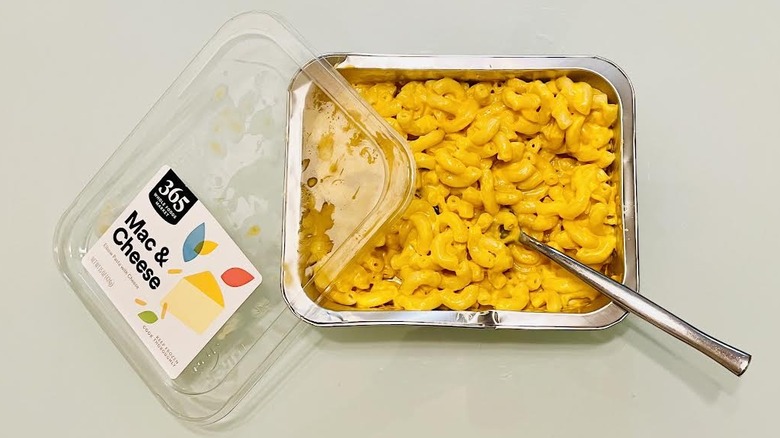 Box of cooked 365 by Whole Foods Market Macaroni & Cheese