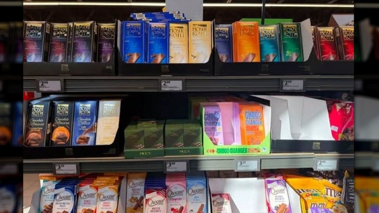 Aldi's chocolate aisle