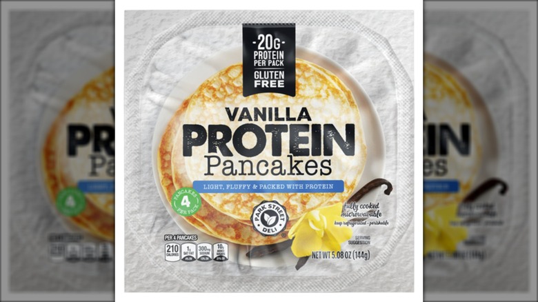 A package of Park Street Deli Vanilla Protein Pancakes.