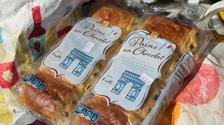 Two packages of Aldi's Pains au Chocolat
