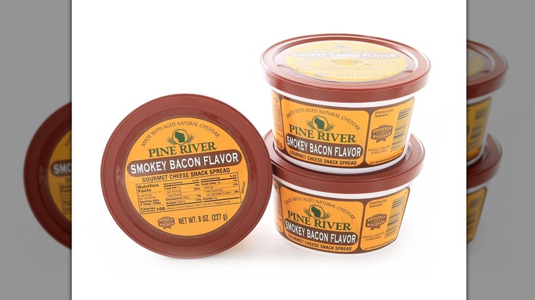 Tubs of Pine River Smokey Bacon Cheese Spread