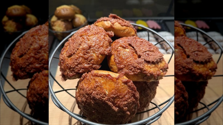 Basket of Cinnamon Crunch Bagels from Panera