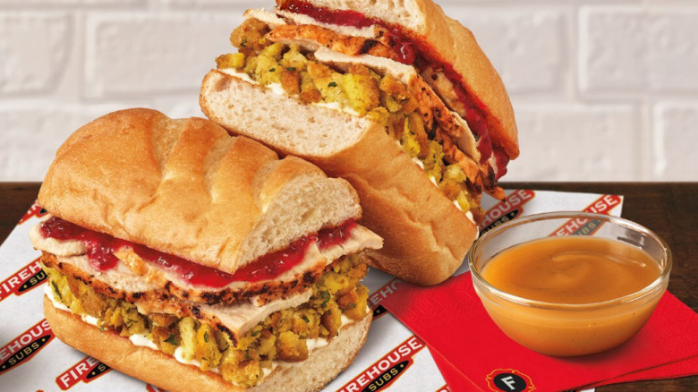 Firehouse Subs' Thanksgiving Turkey Sub.