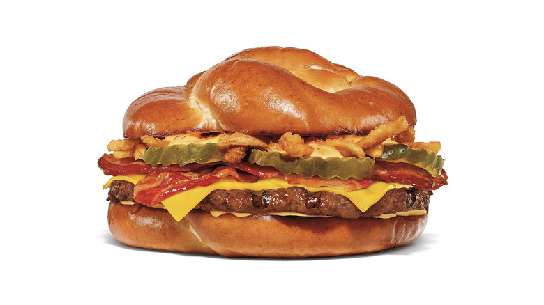 Burger King's Game Day Pretzel Burger.