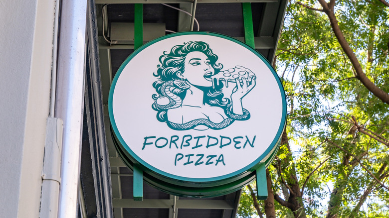 Forbidden Pizza exterior sign
