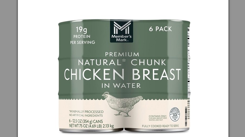 Case of Member's Mark canned chicken