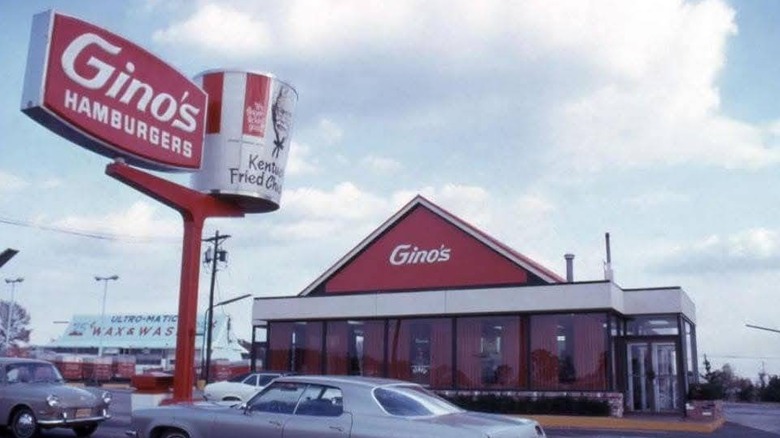 exterior of Gino's Hamburgers