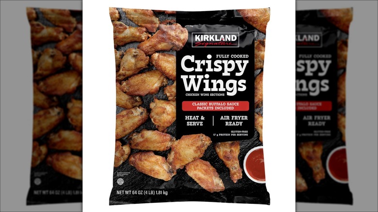 A package of Kirkland Signature Crispy Wings.