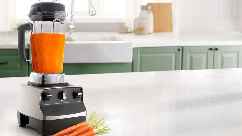 high powered blender on a countertop