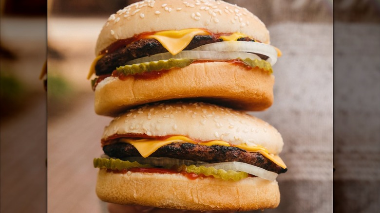 Two Big Cheeseburger from Hardee's.