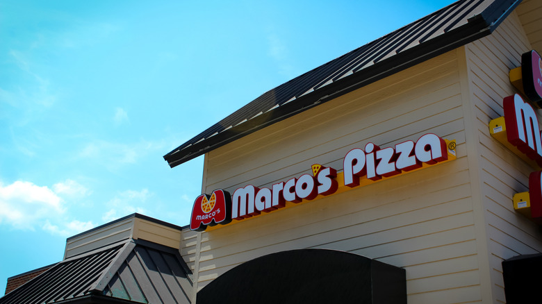 The exterior of Marco's Pizza