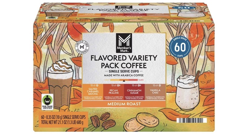 Case of Fall flavored coffee pods from Member's Mark