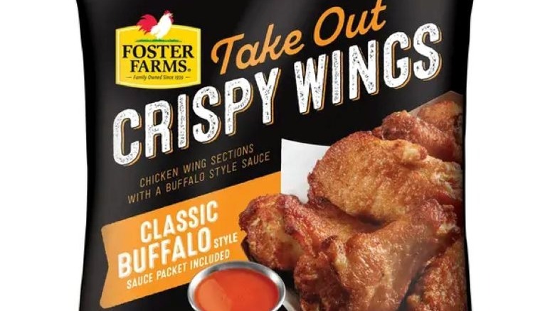 Bag of Foster Farms Take Out Crispy Chicken Wings