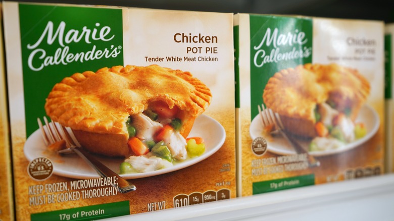 Boxes of Marie Callender's Chicken Pot Pies