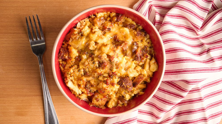 A prepared Jimmy Dean Protein Breakfast Bowl