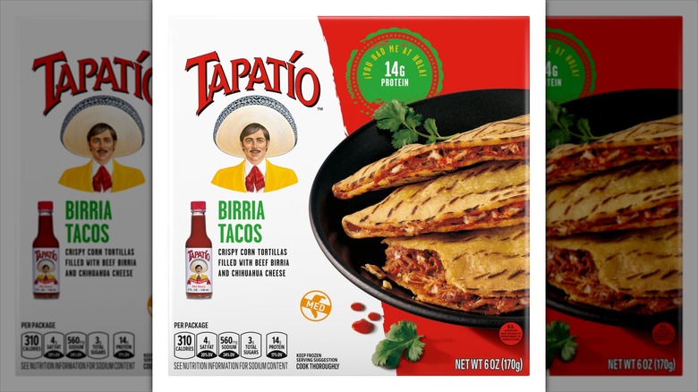 Tapatío Birria Tacos packaging