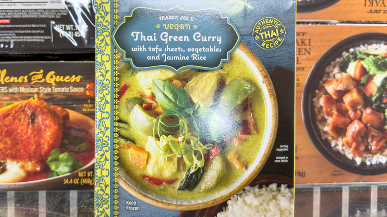 Package of Trader Joe's Thai Green Curry