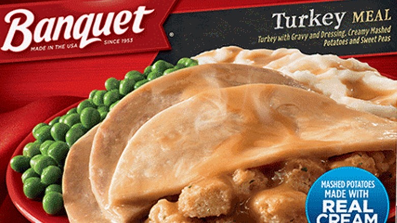 Banquet turkey meal box