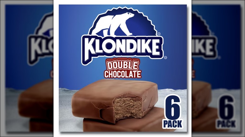 Klondike Crunchy Double Chocolate Frozen Dairy Dessert Bars.