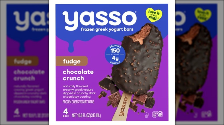 Yasso Frozen Fudge Chocolate Crunch Greek Yogurt Bars.