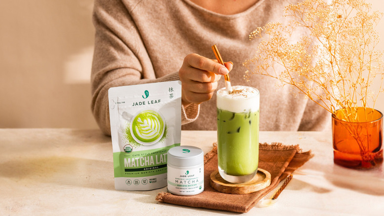 Jade Leaf matcha brand and iced matcha