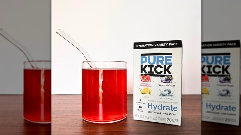 Glass of Pure Kick Watermelon Strawberry