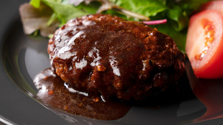 Hamburg steak with gravy