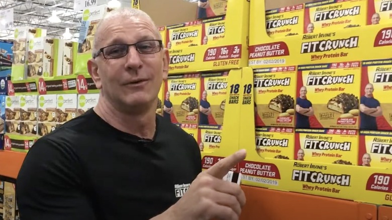 Chef Robert Irvine promoting FitCrunch at Costco