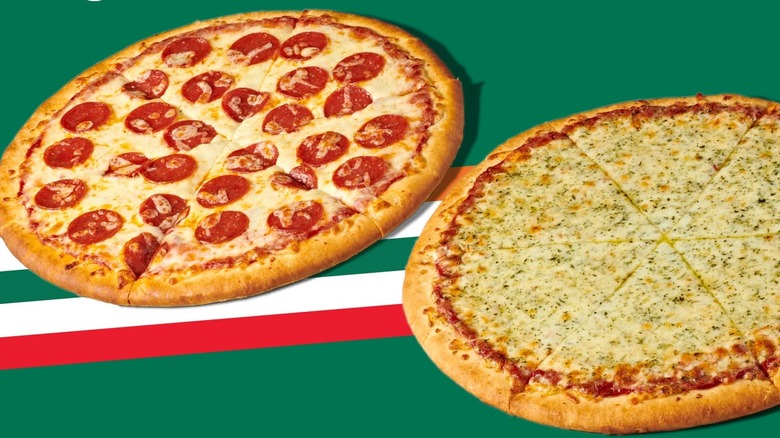 Pepperoni and cheese pizza from 7-Eleven.