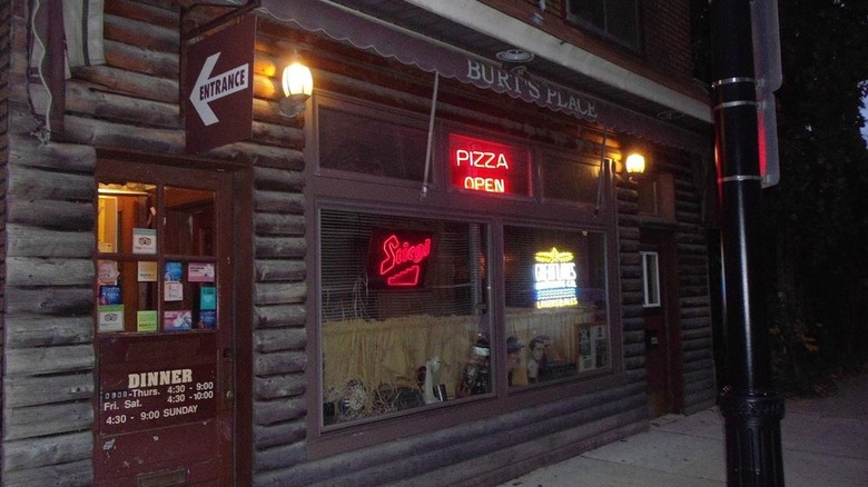 Exterior of Burt's Place restaurant in Chicago, Illinois