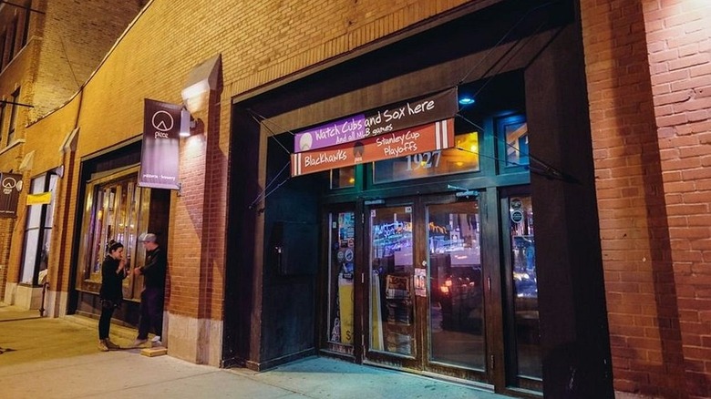 Exterior of Piece Brewery in Chicago, Illinois