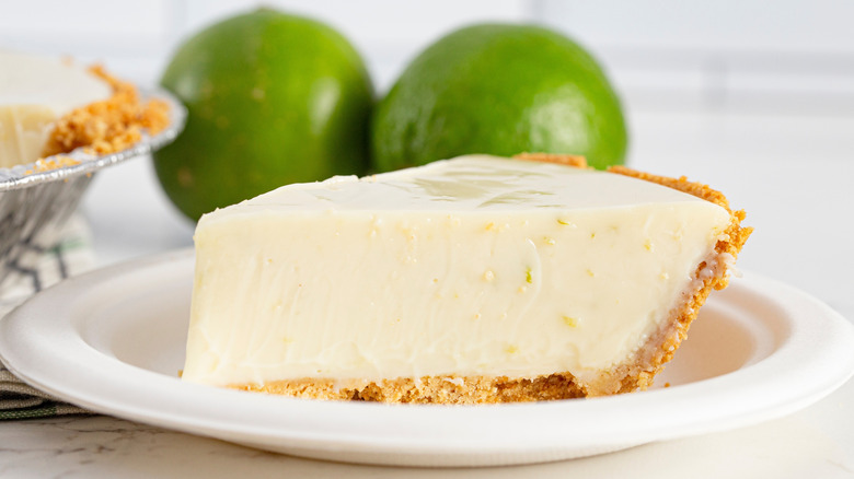 No-bake lime pie with graham cracker crust