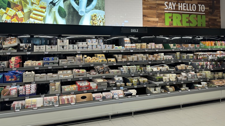 Deli section at an Aldi's supermarket