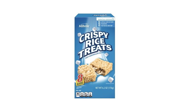 Box of Millville Crispy Rice Treats