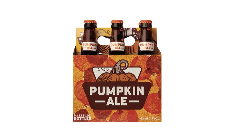 Pack of six bottles of pumpkin ale