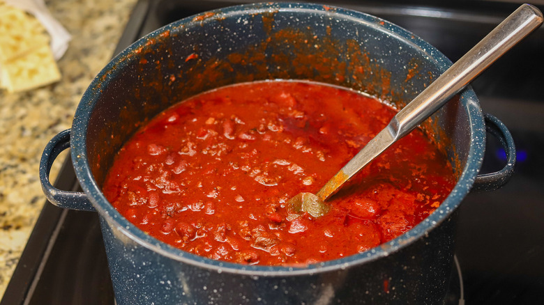 making chili
