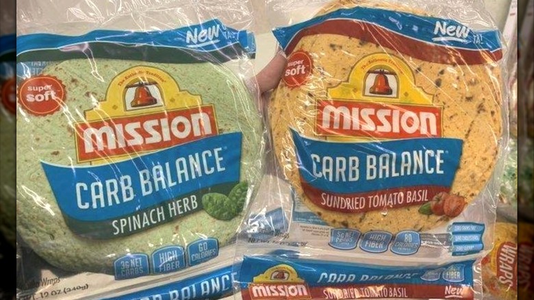 Two packages of Mission Carb Balance Tortillas