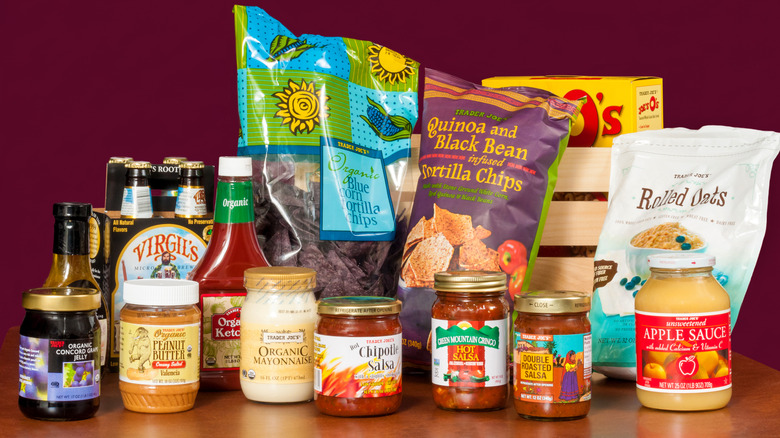 Collection of various Trader Joe's items