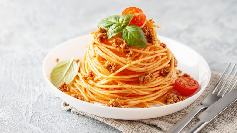 plate of pasta