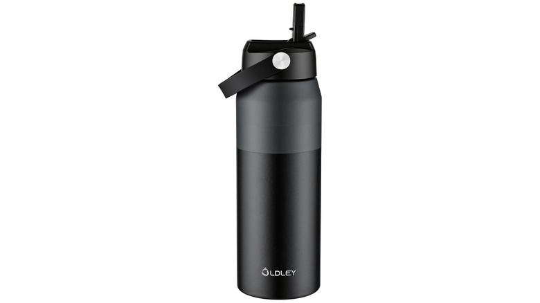 Oldley 24-ounce Insulated Water Bottle with Straw.
