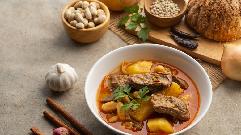 Massaman curry with beef