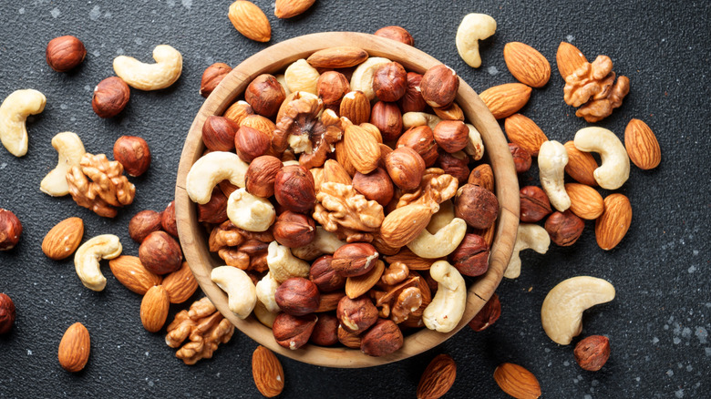 An assortment of nuts