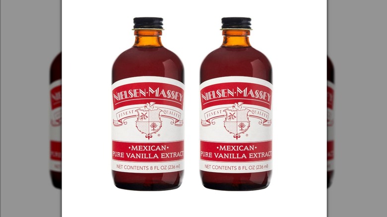 Nielsen-Massy Mexican Pure Vanilla Extract bottles.