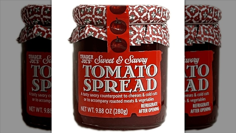 Jar of Trader Joe's Tomato Spread.