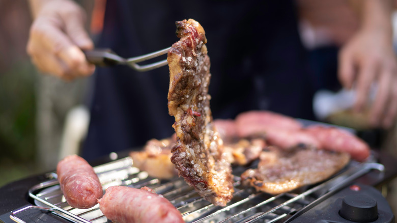 steak and meat fork