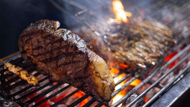 steak with rendered fat