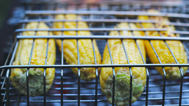 shucked grilled ears