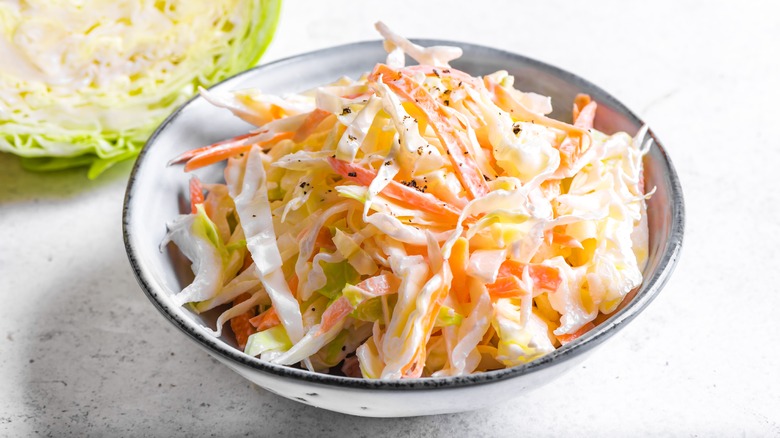 bowl of coleslaw