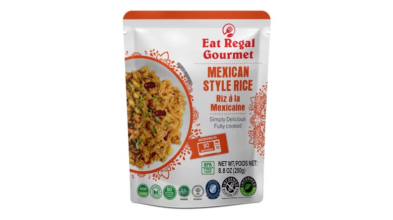 Eat Regal Gourmet Mexican Rice pouch.